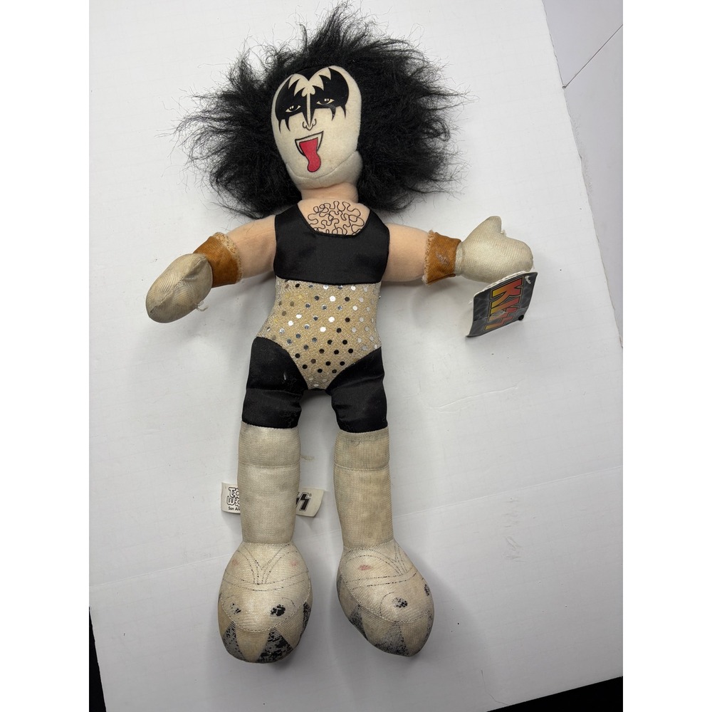 KISS‎ Gene Simmons The Demon Plush Doll Toy Works 2002 Vintage Band Merch 16"